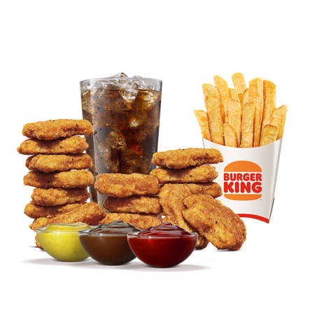 Chicken nuggets 20pcs + 3 sauces